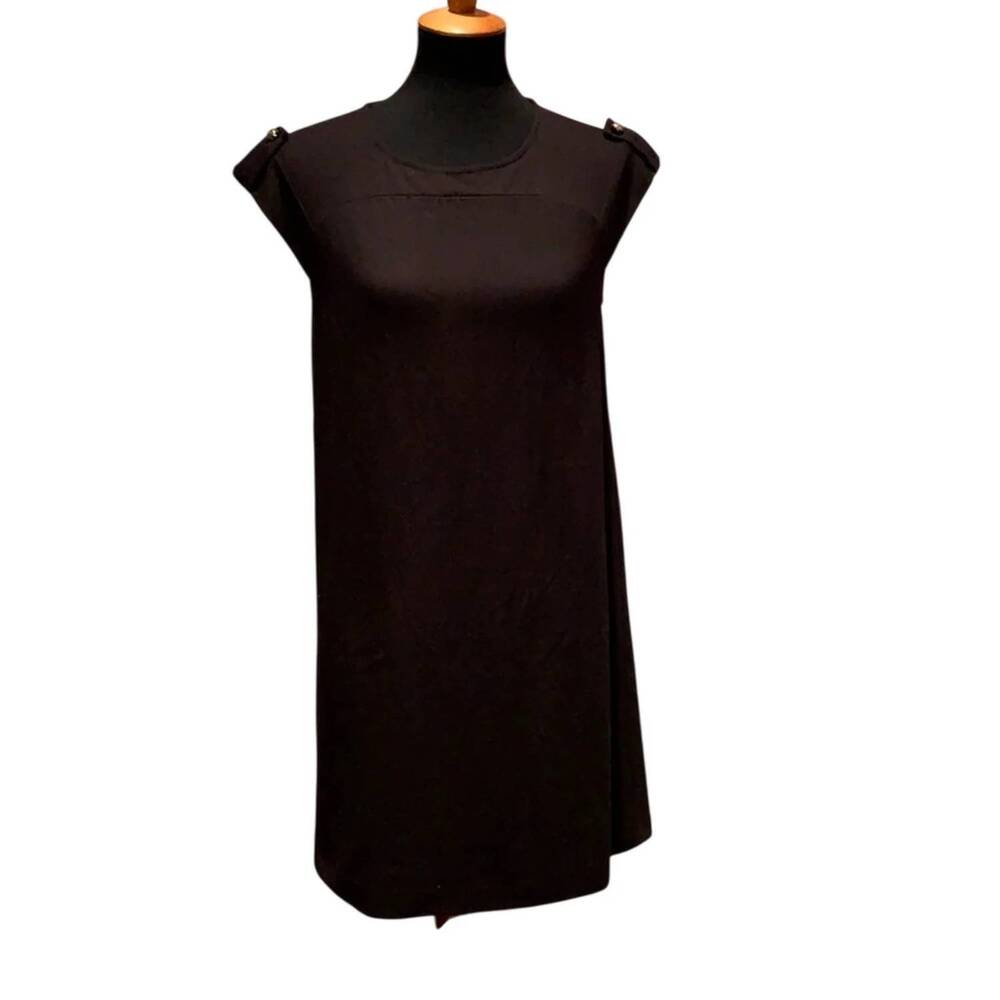 NEW CYNTHIA STEFFE women's knit sheath mini dress in little black